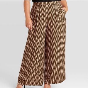 Who What Wear High Rise Geometric Print Pants